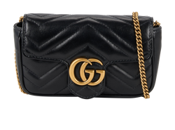 Mini Marmont, Leather, Black, 476433493075, DB, 3*